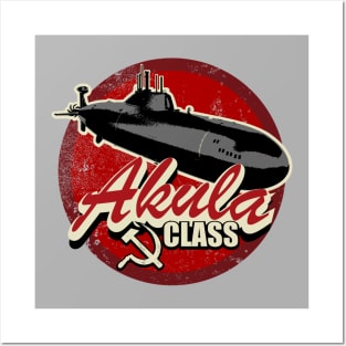 Akula Class Submarine (distressed) Posters and Art